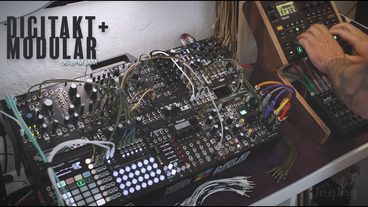 Modular Elektron Digitakt Jam 96bpm Youtube