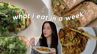 what i eat in a week 🥑 easy + healthy homemade vegetarian meals ☻