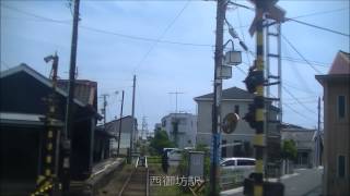 前面展望 紀州鉄道 キテツ１ 御坊↔西御坊(往復) 2014 6 14