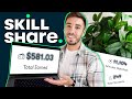 My First 3 Months On Skillshare & I Made $____!