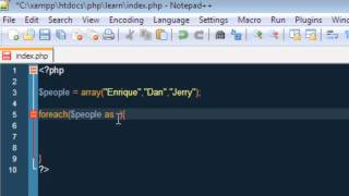Intro into PHP - 13 - Foreach Loop