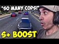 Summit1g Gets Whole PD On Him For S+ Boost & Has The CRAZIEST CHASE!