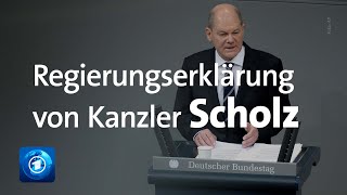 Scholz' erste Regierungserklärung im Bundestag