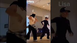 BTS v and BLACKPINK Lisa do it dence #lisa#v#blackpink#bts