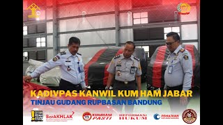 KEPALA DIVISI PEMASYARAKATAN KANWILKUM HAM JAWA BARAT TINJAU GUDANG RUPBASAN BANDUNG