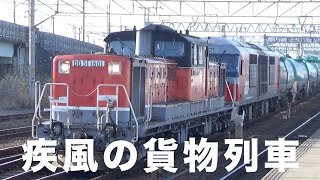 2021年2月25日・26日・3月1日撮影の貨物列車　まもなく見納めのDD51にプチ密着　独特のジョイント音が街に響く　疾風の貨物列車　全27本