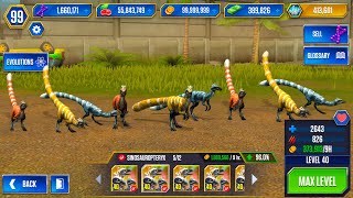 FINALLY 999 DINOS in JURASSIC WORLD THE GAME!