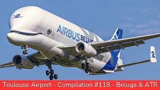 TOULOUSE Blagnac Airport, Plane Spotting : Special Beluga \u0026 ATR, Compilation #118  (2024)