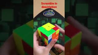 4.09 Rubik’s cube solve // EASIEST RUBIK’S CUBE SCRAMBLE #shorts