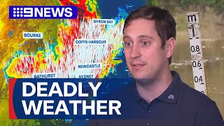 One dead as wild weather lashes NSW and Queensland | 9 News Australia