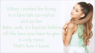 Ariana Grande ~ Only 1 ~ Lyrics