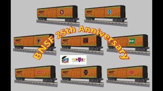 DK's O Gauge Trains - BNSF 25th Anniversary featuring MTH Heritage Boxcars