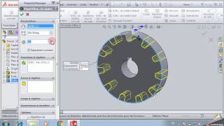 engrenage roue dentée hélicoïdale solidworks