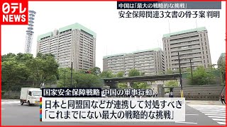 【“安保関連3文書”の骨子案】中国について「これまでにない最大の戦略的な挑戦」