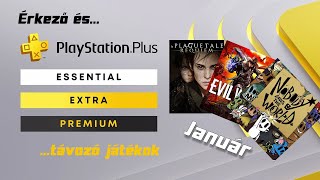 Érkező és távozó PS Plus játékok - Január