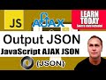 How to Output JSON data into the web page JavaScript code and JSON data for web page content