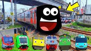 Mari kita Bermain Tebak gambar kereta api lucu lokomotif cc201, VINTAGE, THOMAS, ROGI, TRAIN EATER?