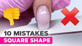 10 Sharp Square Nail Shape Mistakes to Avoid | How to File a Square Nail Shape