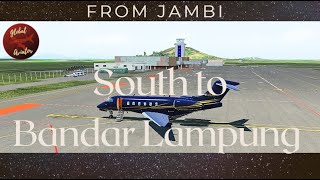 Jambi to Bandar Lampung in a Challenger 300