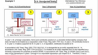 1.6038A-2(b)(9), Example 1, Foreign-Owned U.S. Disregarded Entity