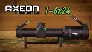 Axeon Optics 1-6x24 Compact Rifle Scope for Close to Medium Range