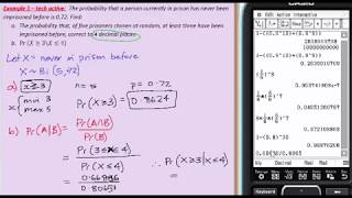 VCE Maths Methods - Probability - Binomial Distribution - 1d - conditional binomial probability