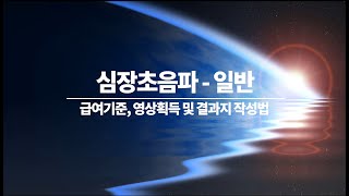 심장초음파의 급여기준과 필수영상 및 평가요소(임시판)