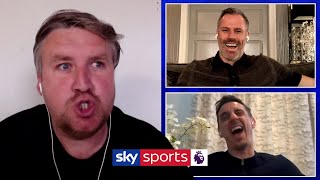 Neville and Carragher react to HILARIOUS football impressions! (Carragher, Rooney, Neville, Rodgers)