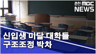 [춘천 MBC] 신입생 미달 대학들 구조조정 박차