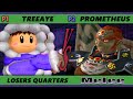 S@X 433 Losers Quarters - Treeaye (Ice Climbers) Vs. Prometheus (Ganondorf) Smash Melee - SSBM