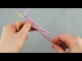 How to knit Moss Stitch Check