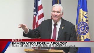 Smith County sheriff apologizes to Gov. Abbott for 'noise' made following immigration town hall