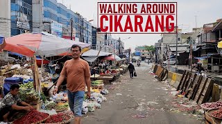 WALKING AROUND CIKARANG CITY - WEST JAVA ❗ Naga Swalayan to Cikarang Railway Station