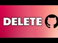 How to Delete a Repository in GitHub