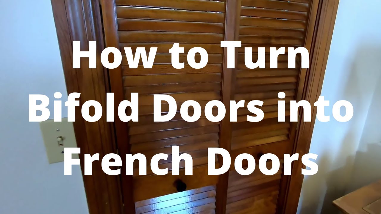 How To Turn Bifold Doors Into French Doors - YouTube