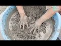 asmr extra gritty extra soft creamy pure cement shapes huge crumble dry water oddlysatisfying🤤💯