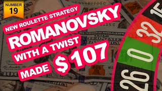 ROMANOVSKY ROULETTE STRATEGY WITH A TWIST - Bet With MO