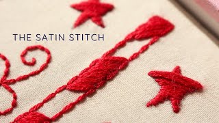 Embroidery Tutorial: The Satin Stitch