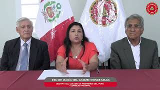 ¡Se defendió la autonomía del Colegio de Ingenieros del Perú!