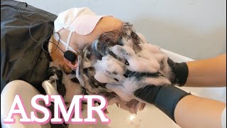 ヘッドスパとシャンプーASMRを交互に【職人の技】Head Massage and shampoo asmr