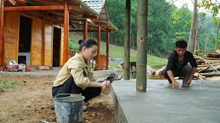 Pao and Sua rush to finish the floor for their dream small kitchen || SUNG A PAO HG