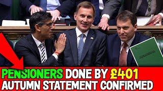 Pensioners Done With £401 Extra By Autumn Statement Confirmed!
