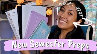 How I Prepare & Organize for a New Semester | 💫 free class schedule templates, tips & more!