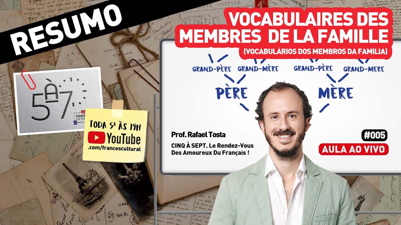 Resumo "Vocabulaires Des Membres De La Famille" 5à7 Aula 5 - - YouTube