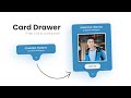 Animated Profile Card Drawer UI Design using Html CSS & Javascript