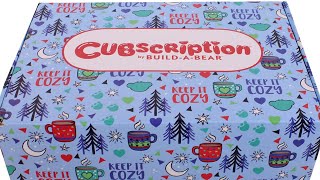 Cubscription by Build a Bear Winter 2021 Keep It Cozy Box Unboxing Toy Review