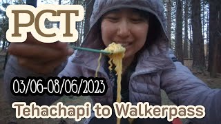 PCT 2650miles 4260km thru hike Part8. Tehachapi to Walkerpass