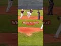 was he out good call shorts baseball umpire highschoolbaseball