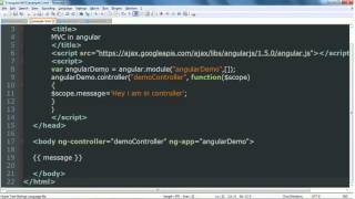 AngularJS tutorial - Chapter 2 ( Part 6) MVC example