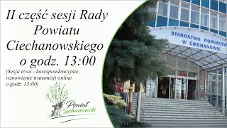 XVIII sesja Rady Powiatu Ciechanowskiego VI kadencji - II część